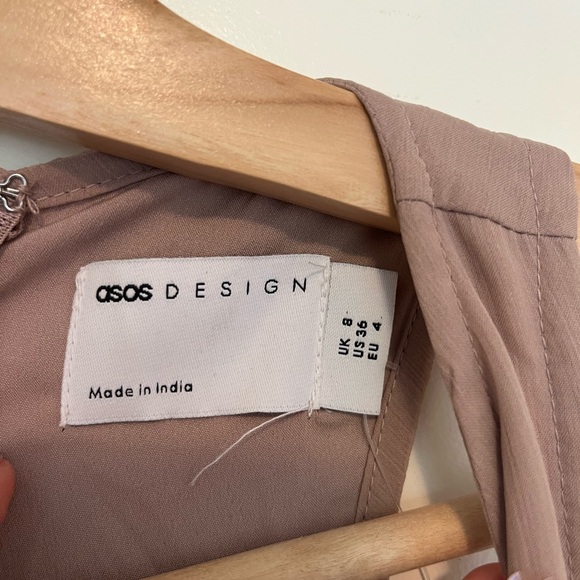 ASOS DESIGN delicate floral embellished midi dress with wrap waist - Picture 5 of 8